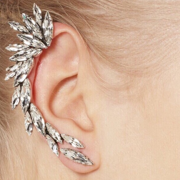 Jewelry - Iridescent Crystal Rhinestone Ear Cuff Earring